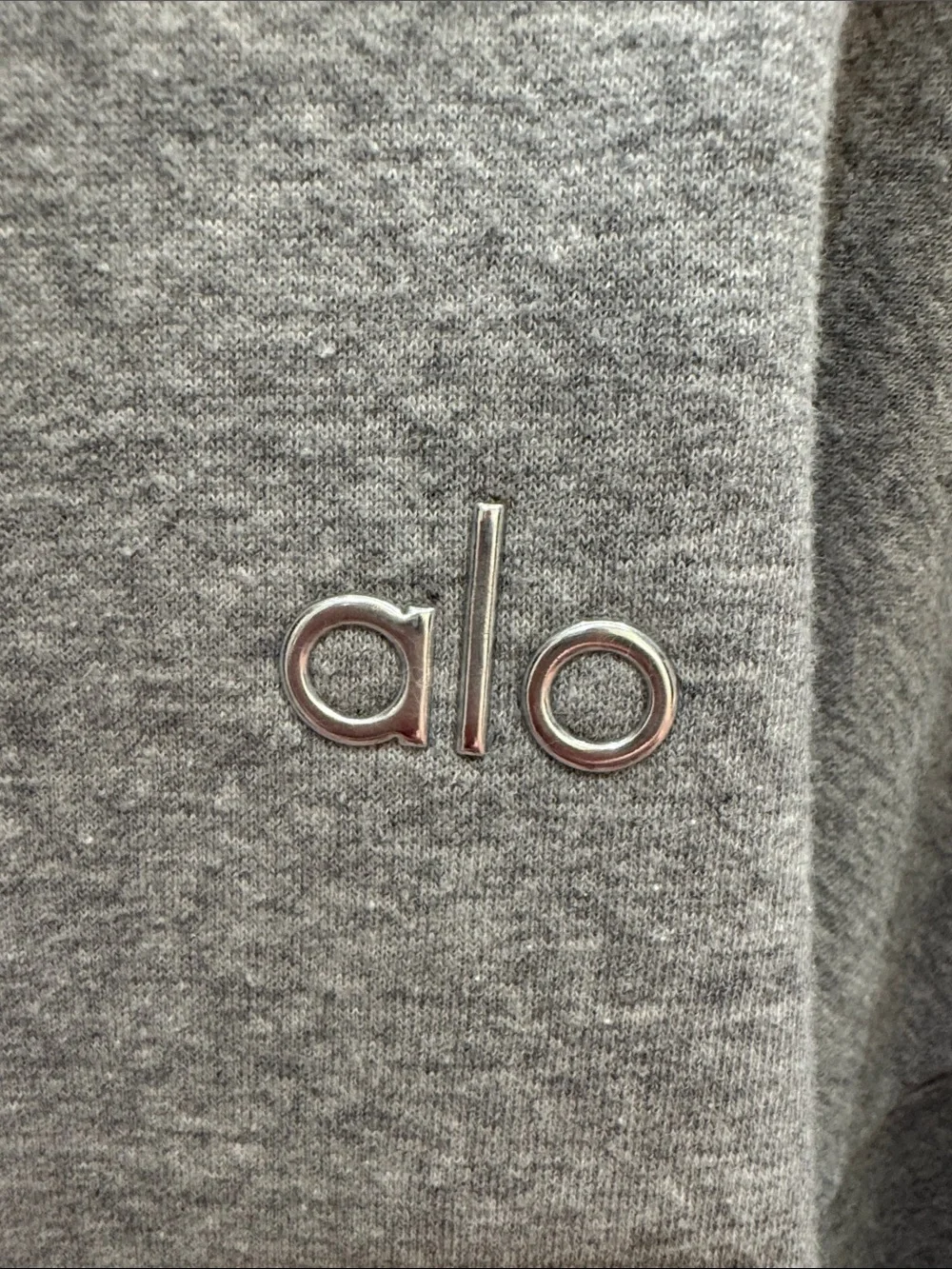 ALO Yoga Crewneck Sweatshirt in Light Grey - Picture 2 of 2